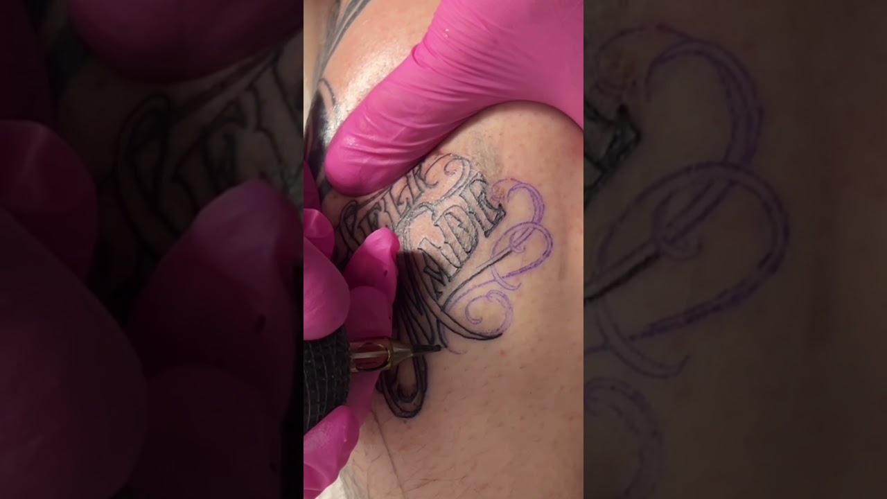 the real speed of tattooing myself 