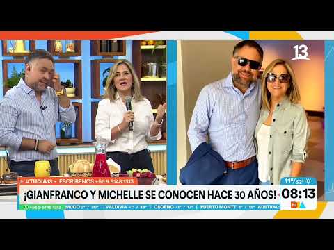 Priscilla Vargas recibe emocionada a Michelle Adam en Tu Día. Tu Día, Canal 13