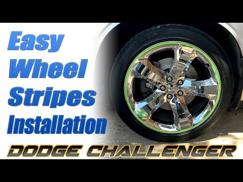 How to install Wheel Stripes - Dodge Challenger - YouTube