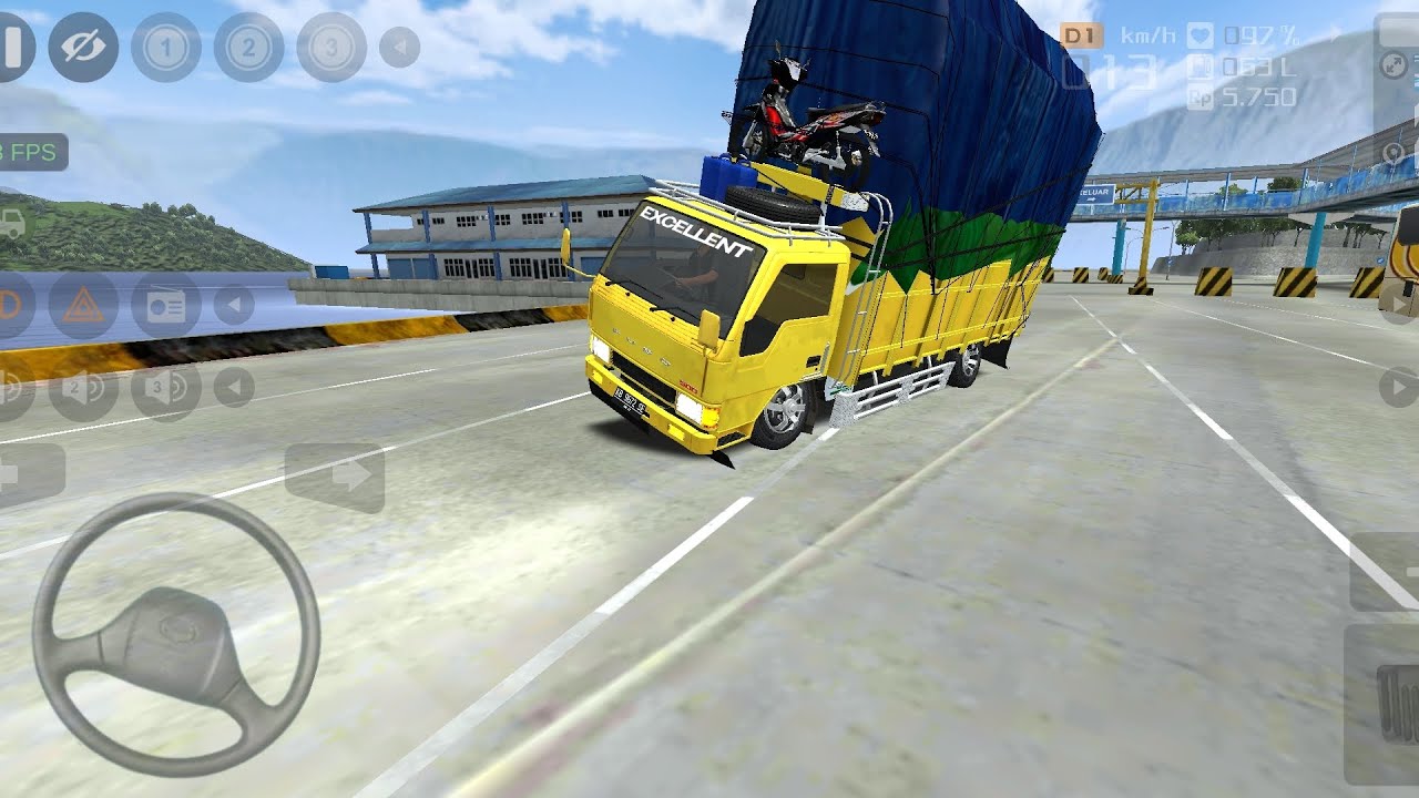 TRUCK OLENG RAGASA MUATAN GAYOR,BERANGKAT DARI DERMAGA // BUS SIMULATOR INDONESIA