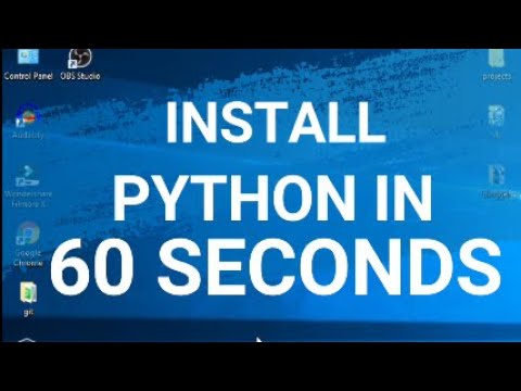 01. Install Python in 60 SECONDS on Windows!! Software Installation in 60 Seconds Series. #shorts