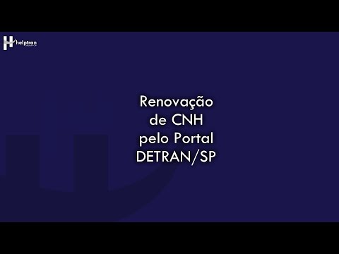 Renovação de CNH pelo Portal DETRAN/SP