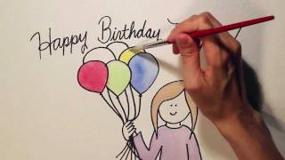 Video thumbnail of "Happy Birthday To You! By Hilary Grist"
