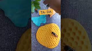 Career Overview Easy Beehive pattern on Play dough with bubble wrap.  #diy #diyplaydough stamping #handsonlearning
