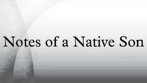 Notes of a Native Son