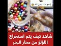 أنظر كيف يتم استخراج اللؤلؤ فسبحان الله 