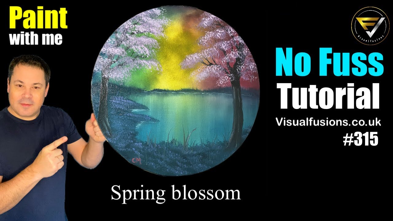 How YOU can Paint EASY Tutorial of Spring Blosdom Oil Painting 315 ...