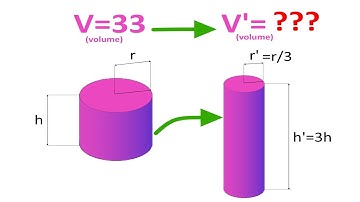 Calculate The Volume Of The New Cylinder | SAT Maths Exam Question