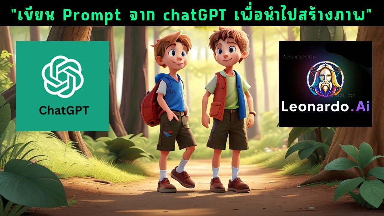 การใช้ Promt จาก chatGPT ไปสร้างภาพแต่ละฉากใน Leonardo ai