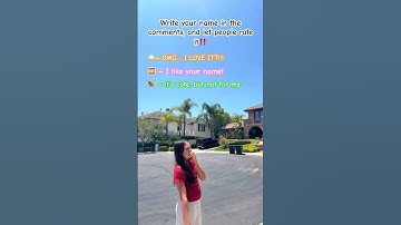 Drop your name in the comments!!❤️ #name #music #dance #fyp #blowup