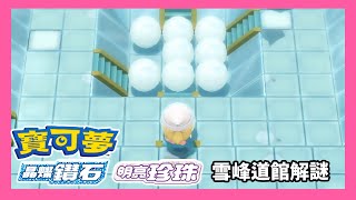 攻略 雪峰道館解謎(第七道館)【寶可夢 晶燦鑽石 明亮珍珠】