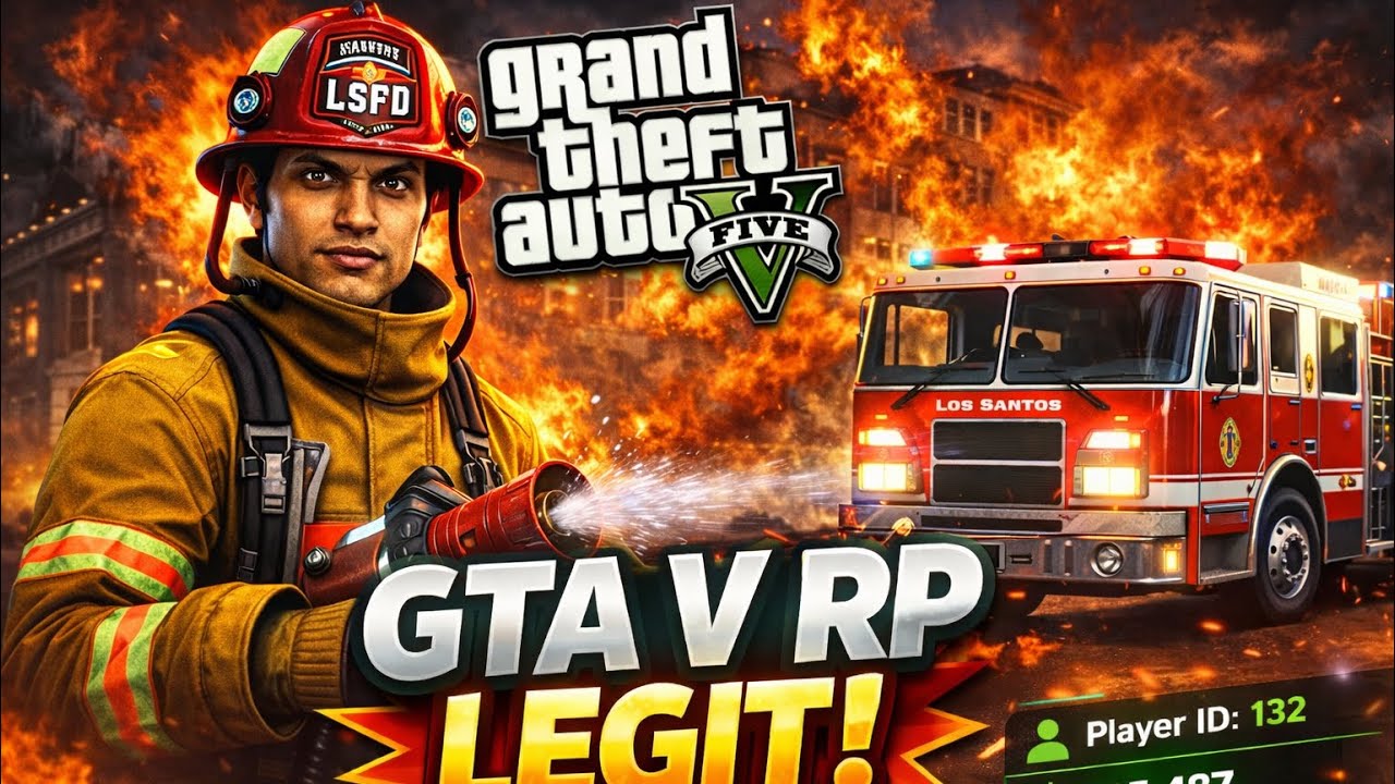 I RAN INTO A BURNING BUILDING FOR A PAYCHECK… (GTA RP Firefighter LEGIT!)