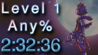 Kingdom Hearts: Final Mix [PS4] - Any% (Level 1) Speedrun in 2:32:36