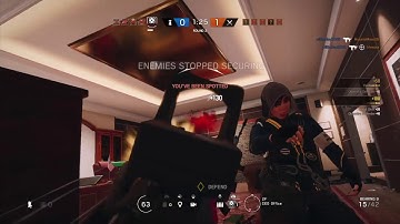 Rainbow Six Siege Echo 1v5 Ace Clutch!!!