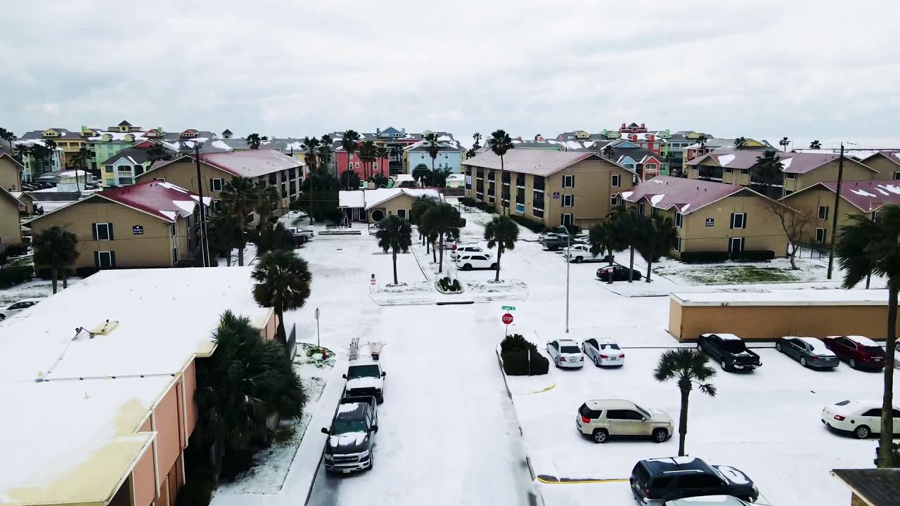 Snow on Galveston Island YouTube