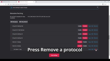 MedDream DICOM Viewer: Hanging Protocols settings, how to remove a protocol