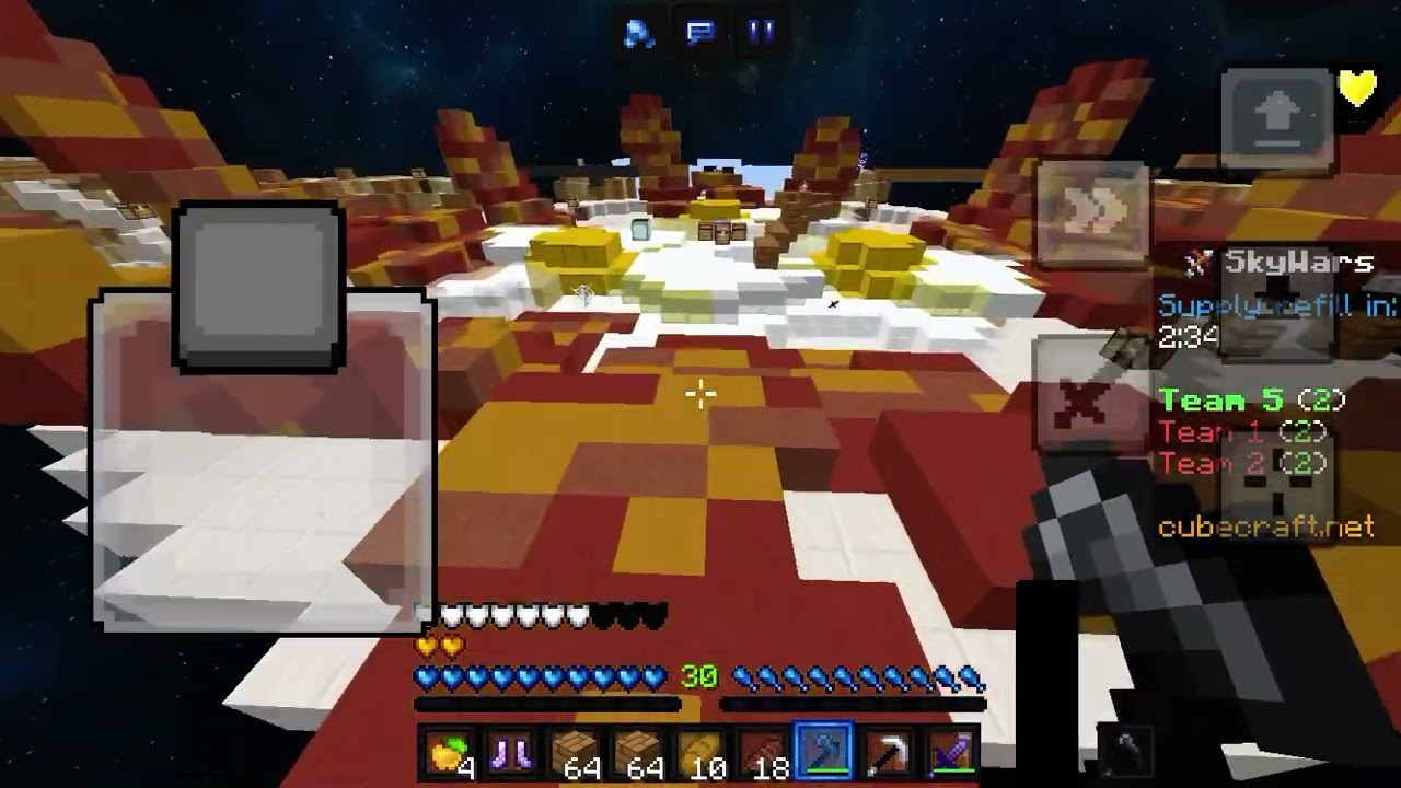 CubeCraft SkyWars Minecraft server gameplay