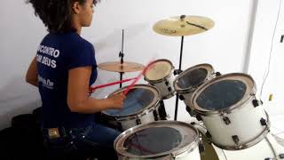 Video thumbnail of "Rei do meu coração - BETHEL MUSIC - Bateria"