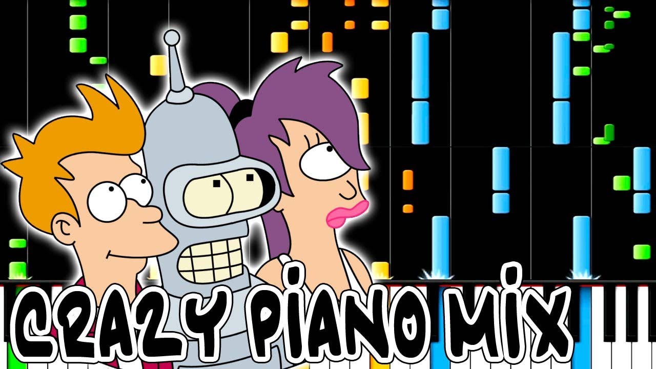 Crazy Piano Mix! FUTURAMA Main Theme [C.Tyng Remix] - YouTube