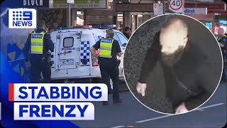 Man arrested after alleged stabbing leaves four hospitalised | 9 News Australia