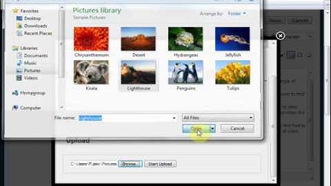 upload an image and insert into joomla article.wmv