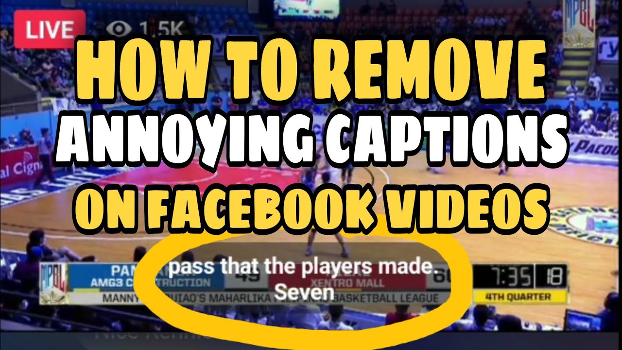 How To Turn OFF Annoying Captions On Facebook Videos | Off Captions #98