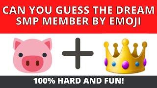 GUESS THE DREAM SMP MEMBER by EMOJI || ft. Dream, Technoblade, Tommyinnit, Karl, Pokimane, Sapnap |