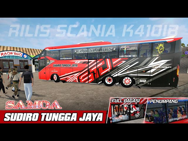 RILIS STJ SAMOA - MOD BUSSID TERBARU SR2 TRONTON SCANIA K410IB - BUS SIMULATOR INDONESIA class=