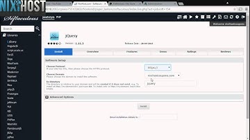 Installing jQuery with Softaculous in cPanel