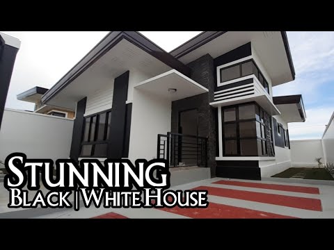 STUNNING BLACK AND WHITE SINGLE STOREY HOUSE || 3BEDROOMS || House Tour || Home Vlog