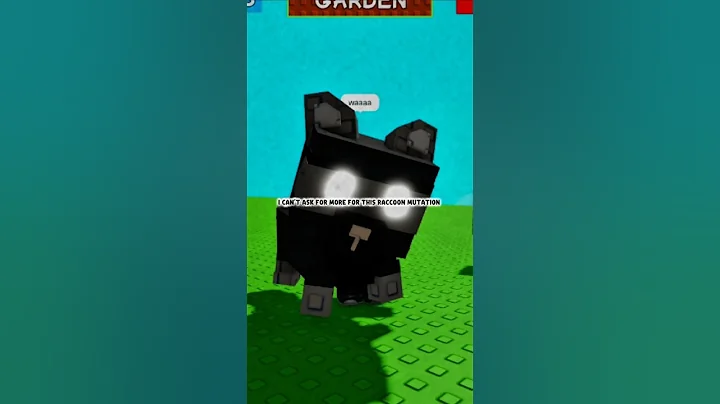 the best raccoon mutation in grow a garden #roblox #growagarden #growagardenroblox