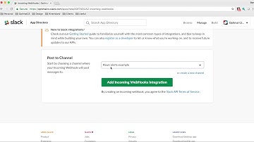 Slack Create Incoming Webhook App