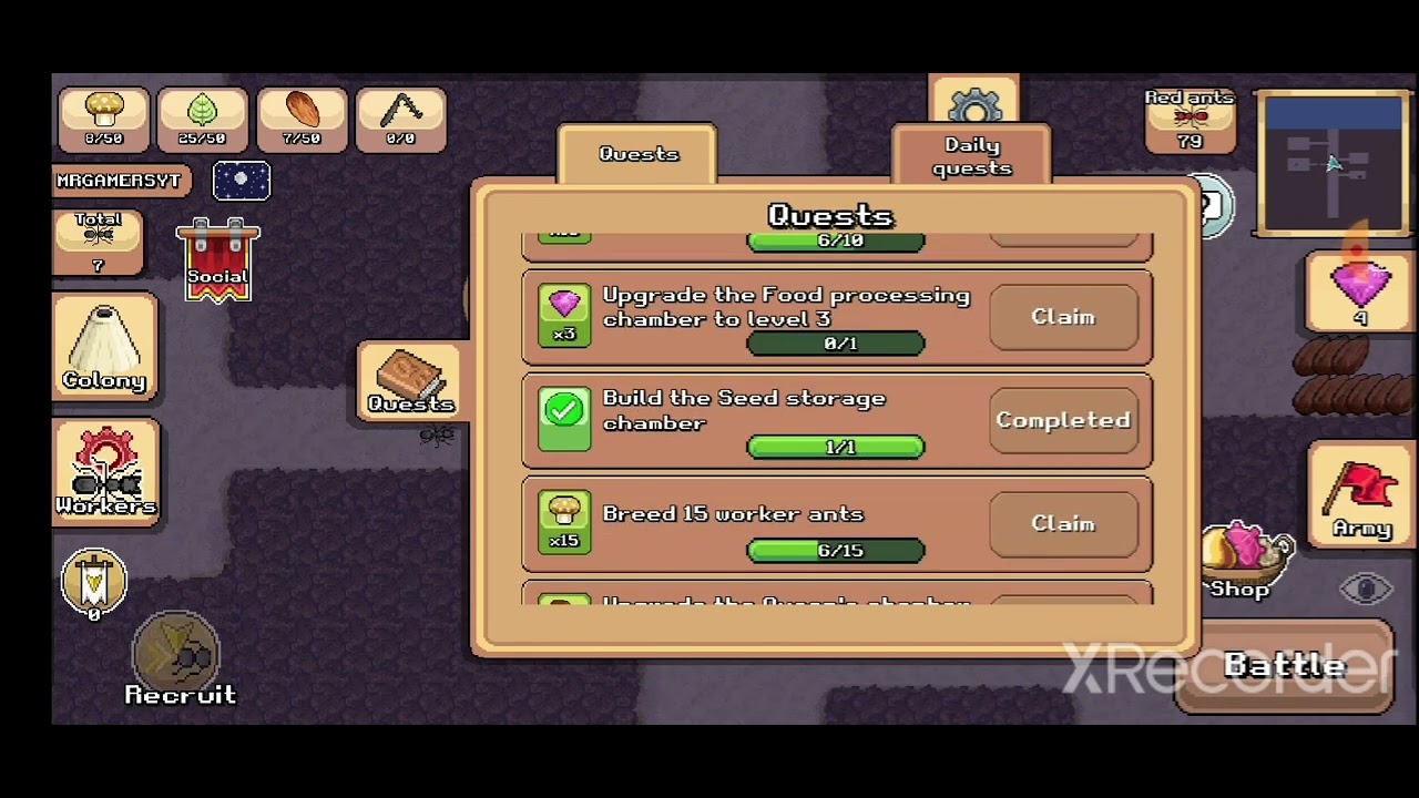 Pocket ants ( Queen chamber Upgraded) YouTube
