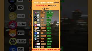 2025 Crypto Boom Bold predictions—do you agree 🚀