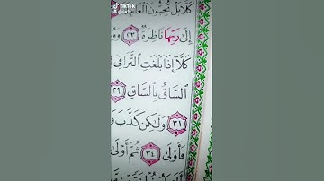 سورة القيامة قراءة مميزة قرآن كريم بصوت جميل جدا
