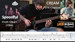 Cream Eric Clapton Spoonful Guitar Solo With Tab