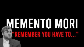 Why You Should Think About DEATH | Memento Mori | Motivation For A Meaningful Life