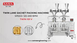 Twin Lane Sachet Packing Machine | High Speed Powder Sachet Packaging