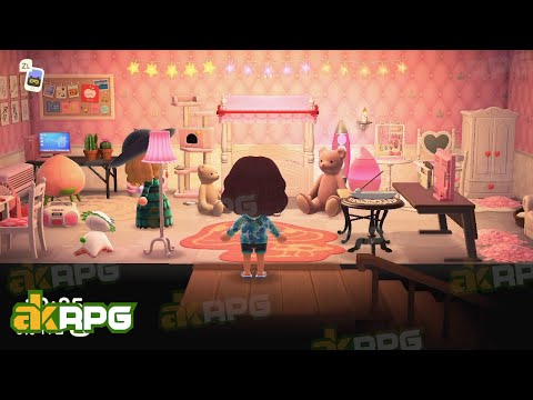 ACNH Pink Cute Vaporwave Kidcore House Ideas | Best Animal Crossing Cute Room Designs
