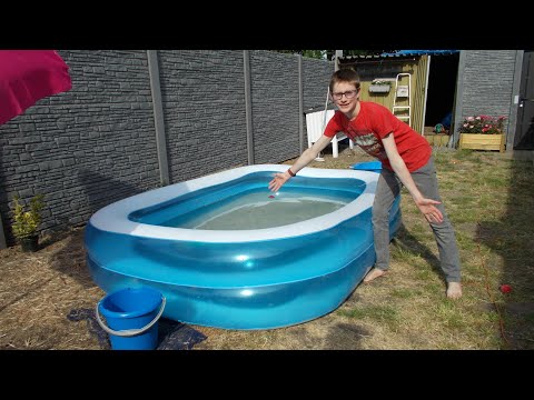 Een zwembad in onze tuin met mijn broer😂💦#200