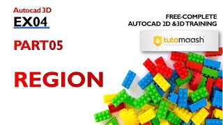 EX04-PART 05 Surface Modelling using AutoCAD   REGION
