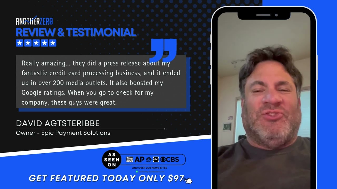 David Agtsteribbe testimonial