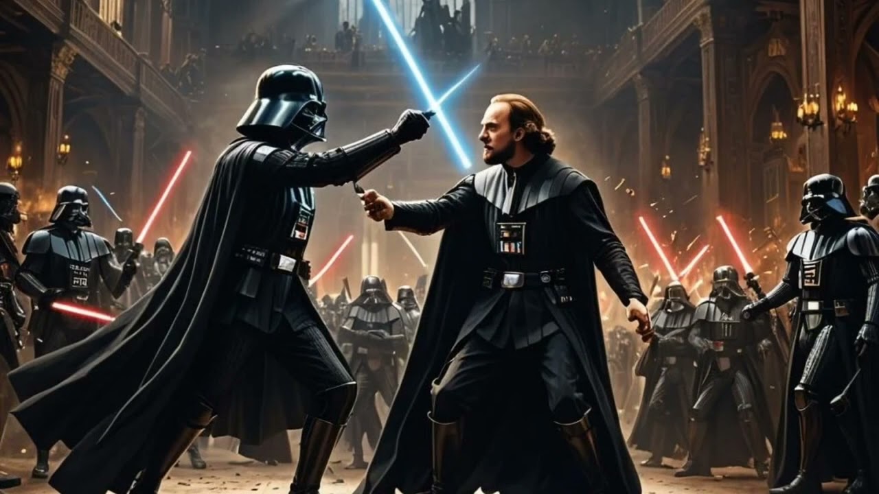 Obi Wan Kenobi in a scene from "William Shakespeare’s Star Wars" 