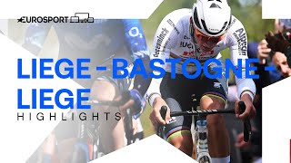 HE PUT ON A SHOW 🔥 | Liege - Bastogne - Liege 2024 Men's Race Highlights | Eurosport Cycling