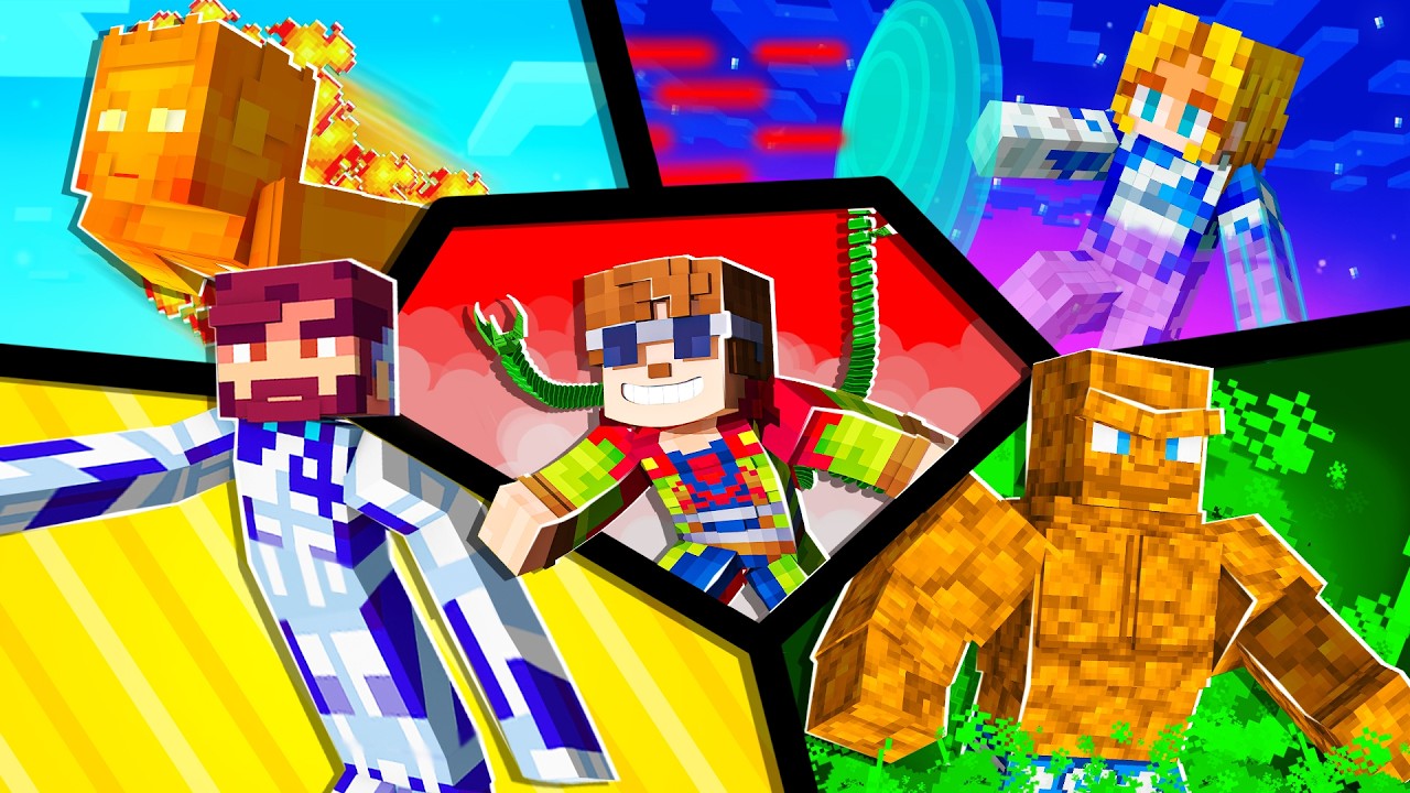 Minecraft SÜPER KAHRAMAN ŞANS BLOKLARI - FANTASTİK DÖRTLÜ!