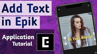 How to Add Text in Photo in Epik App screenshot 5