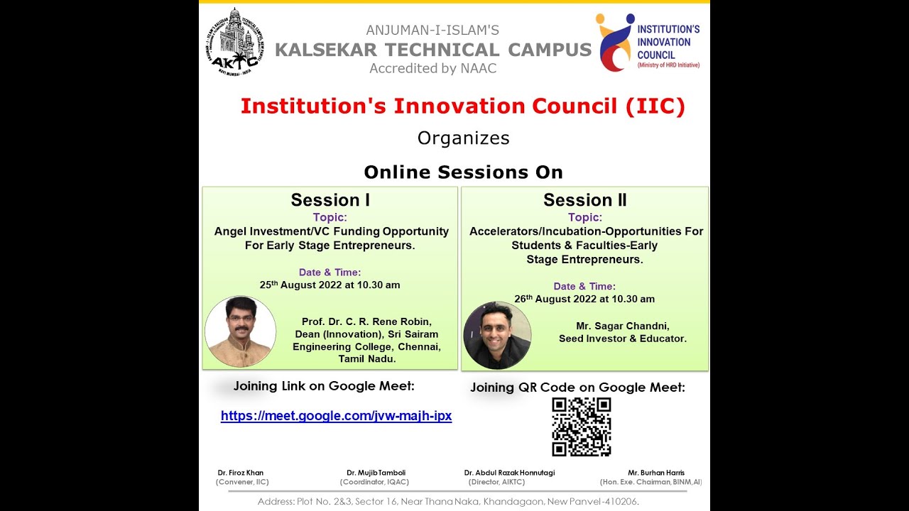 Accelerators/ Incubation -Opportunities For Students & Faculties-EarlyStage Entrepreneurs