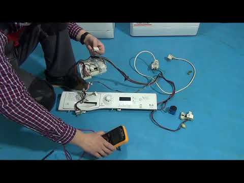 Стиральная машинка не включается. Проверка питания 220V  Курс ремонт стиральных машин видео №1