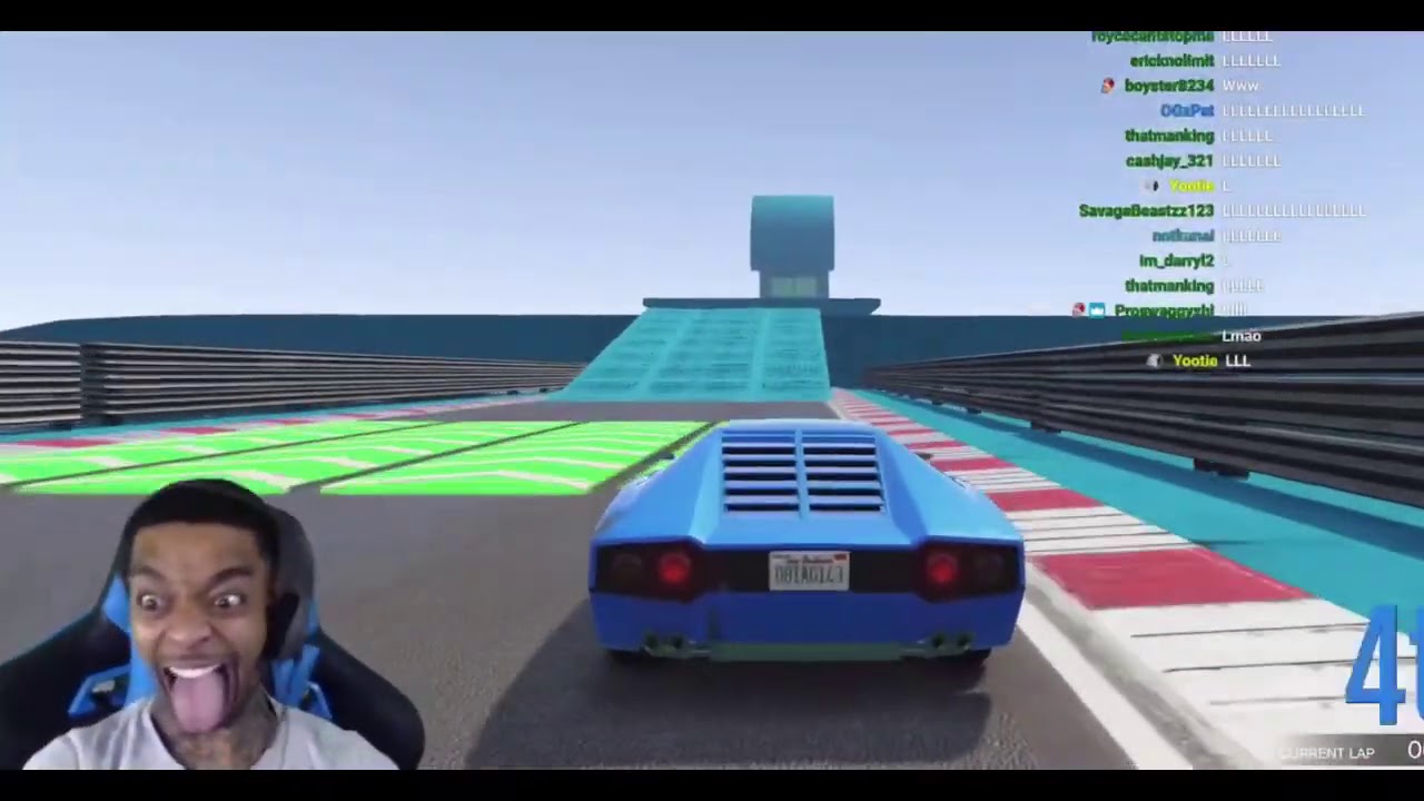 FlightReacts Plays GTA5 Race 😂 *RAGE QUIT