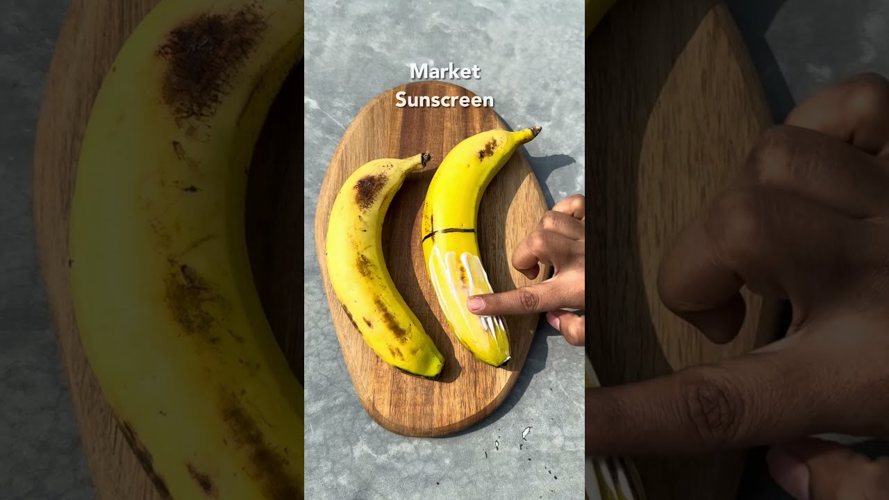 Does This Sunscreen Really Work? Banana Test Explained! 🍌☀️